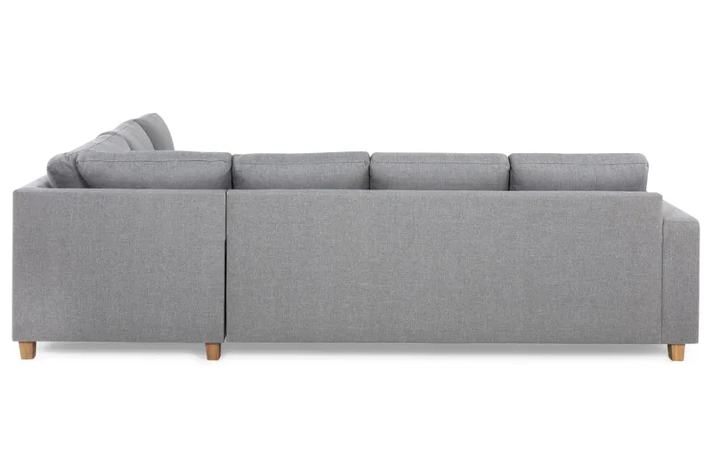 Crazy 5-seters Vendbar L-formet Large Hjørnesofa i Stoff - Grå - Møbler - Sofaer - Hjørnesofa