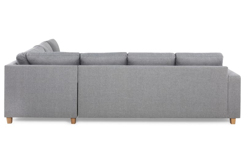 Crazy 5-seters Vendbar L-formet Large Hjørnesofa i Stoff - Grå - Møbler - Sofaer - Hjørnesofa