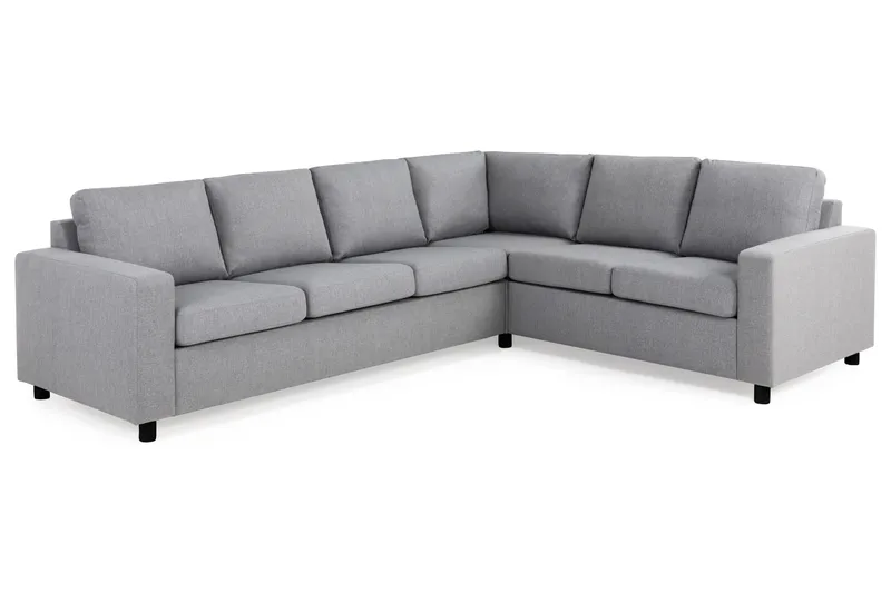 Crazy 5-seters Vendbar L-formet Large Hjørnesofa i Stoff - Grå - Møbler - Sofaer - Hjørnesofa