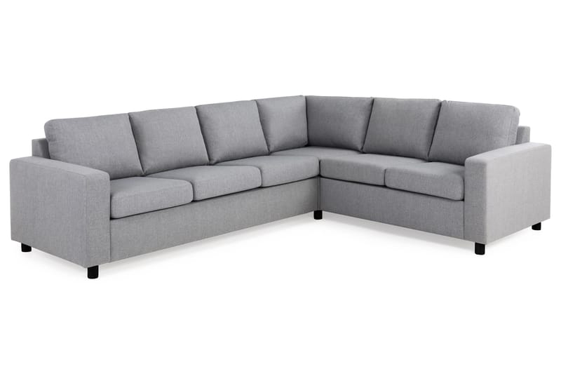 Crazy 5-seters Vendbar L-formet Large Hjørnesofa i Stoff - Grå - Møbler - Sofaer - Hjørnesofa