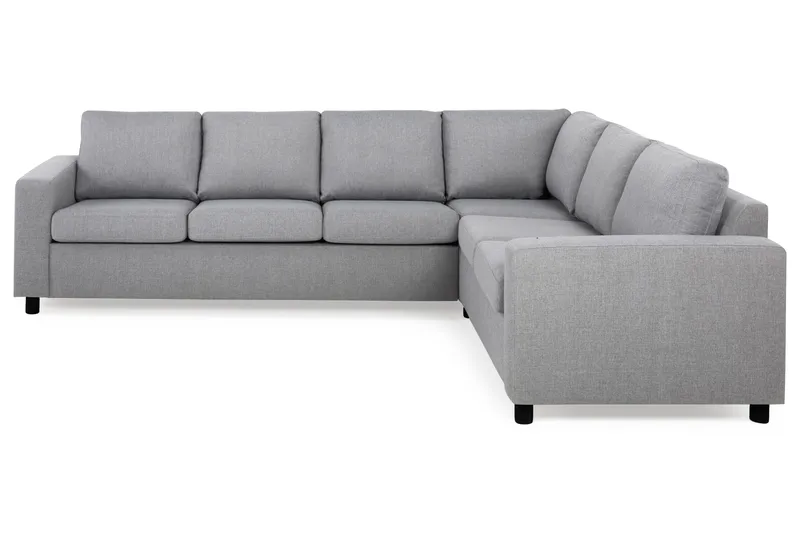 Crazy 5-seters Vendbar L-formet Large Hjørnesofa i Stoff - Grå - Møbler - Sofaer - Hjørnesofa