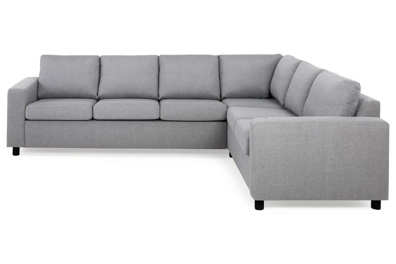 Crazy 5-seters Vendbar L-formet Large Hjørnesofa i Stoff - Grå - Møbler - Sofaer - Hjørnesofa