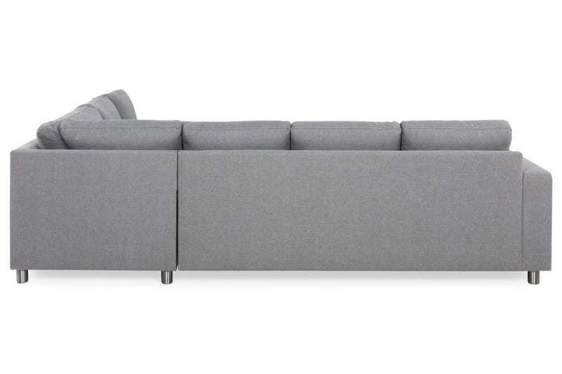 Crazy 5-seters Vendbar L-formet Large Hjørnesofa i Stoff - Grå - Møbler - Sofaer - Hjørnesofa