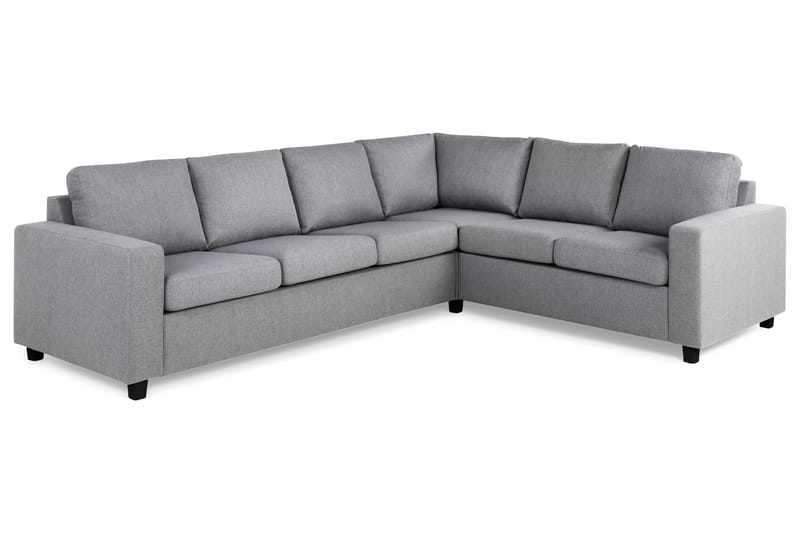 Crazy 5-seters Vendbar L-formet Large Hjørnesofa i Stoff - Grå - Møbler - Sofaer - Hjørnesofa