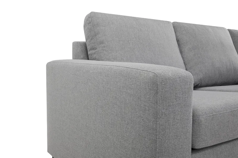 Crazy 5-seters Vendbar L-formet Large Hjørnesofa i Stoff - Grå - Møbler - Sofaer - Hjørnesofa