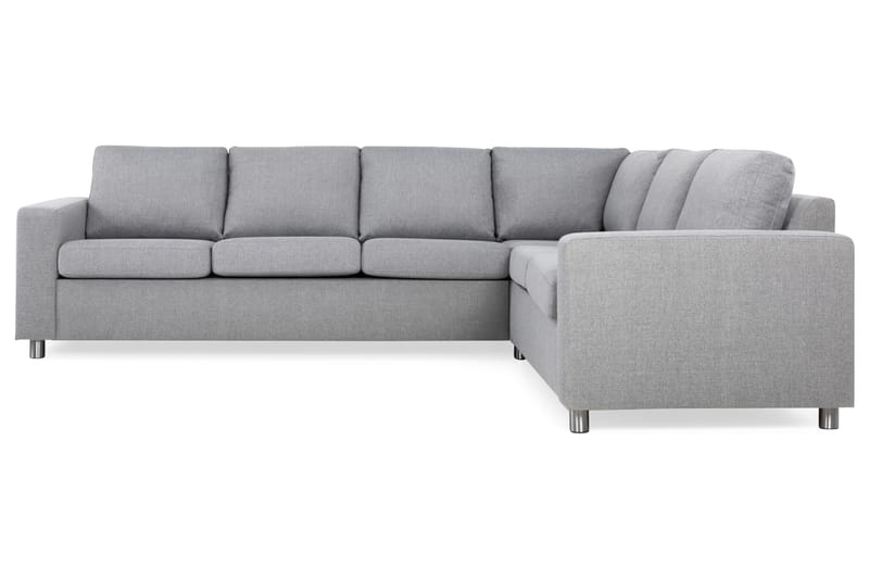 Crazy 5-seters Vendbar L-formet Large Hjørnesofa i Stoff - Grå - Møbler - Sofaer - Hjørnesofa