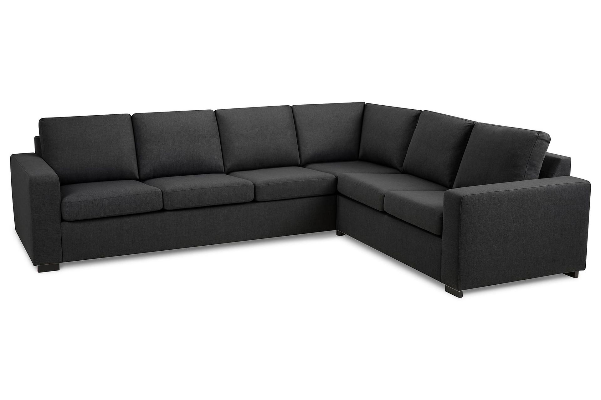 Crazy 5-seters Vendbar L-formet Large Hjørnesofa i Stoff - Mørk grå - Møbler - Sofaer - Hjørnesofa