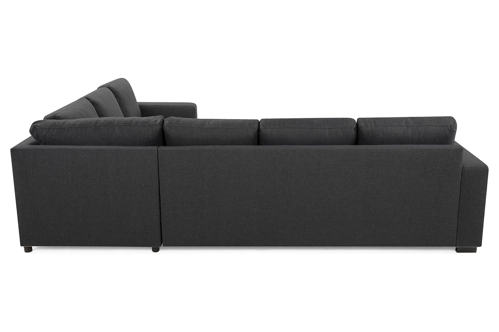 Crazy 5-seters Vendbar L-formet Large Hjørnesofa i Stoff - Mørk grå - Møbler - Sofaer - Hjørnesofa