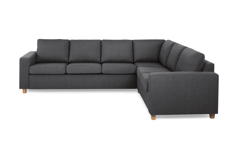 Crazy 5-seters Vendbar L-formet Large Hjørnesofa i Stoff - Mørk grå - Møbler - Sofaer - Hjørnesofa