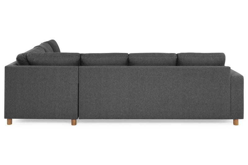 Crazy 5-seters Vendbar L-formet Large Hjørnesofa i Stoff - Mørk grå - Møbler - Sofaer - Hjørnesofa