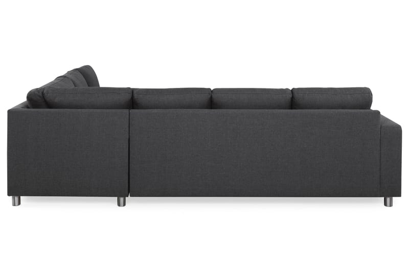Crazy 5-seters Vendbar L-formet Large Hjørnesofa i Stoff - Mørk grå - Møbler - Sofaer - Hjørnesofa