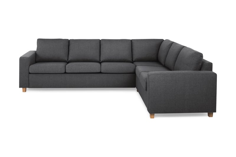 Crazy 5-seters Vendbar L-formet Large Hjørnesofa i Stoff - Mørk grå - Møbler - Sofaer - Hjørnesofa