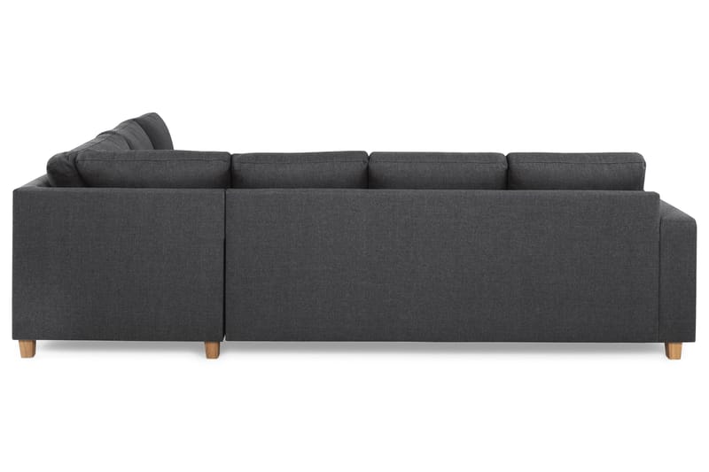 Crazy 5-seters Vendbar L-formet Large Hjørnesofa i Stoff - Mørk grå - Møbler - Sofaer - Hjørnesofa