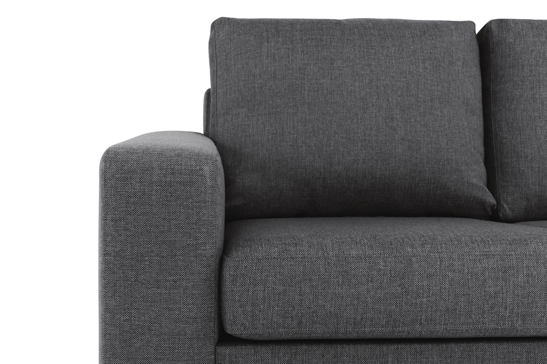 Crazy 5-seters Vendbar L-formet Large Hjørnesofa i Stoff - Mørk grå - Møbler - Sofaer - Hjørnesofa