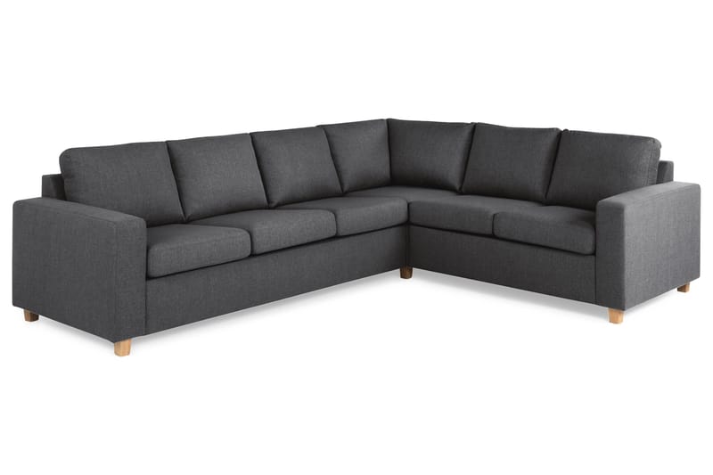 Crazy 5-seters Vendbar L-formet Large Hjørnesofa i Stoff - Mørk grå - Møbler - Sofaer - Hjørnesofa