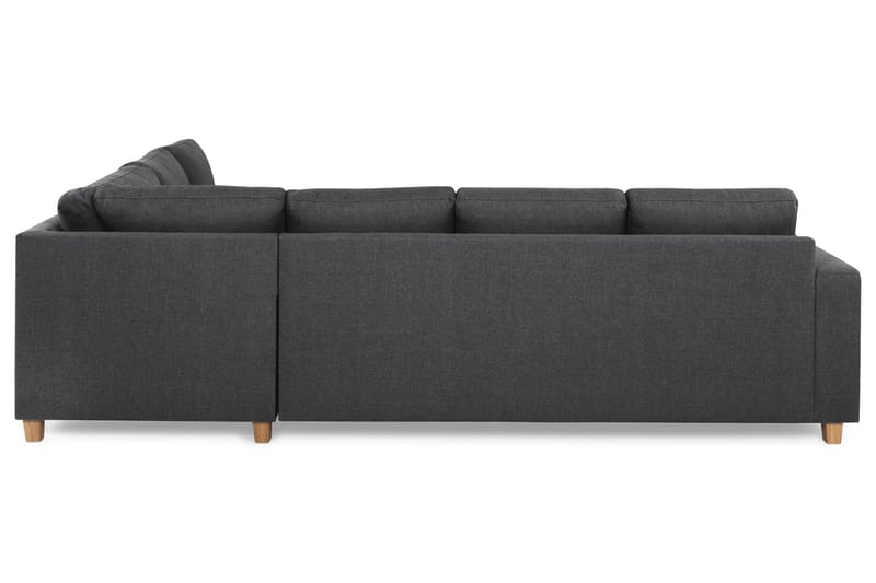 Crazy 5-seters Vendbar L-formet Large Hjørnesofa i Stoff - Mørk grå - Møbler - Sofaer - Hjørnesofa