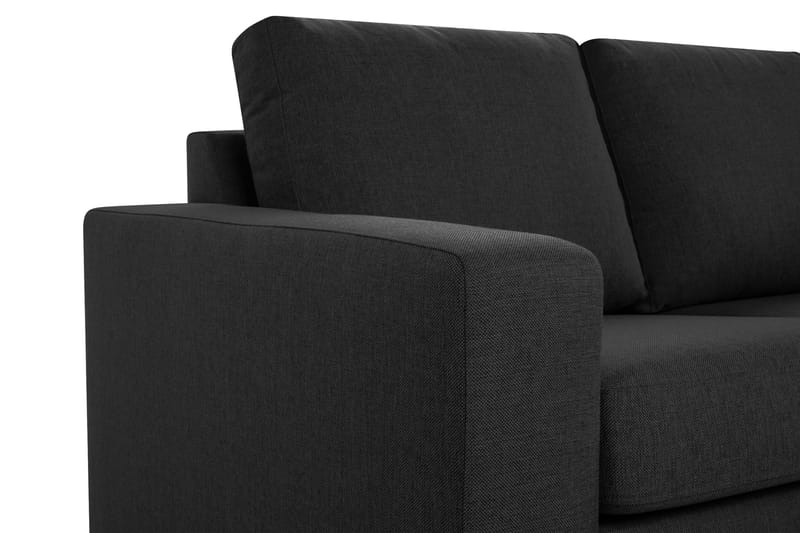 Crazy 5-seters Venstrevendt U-formet Hjørnesofa med Divan i Stoff - Antrasitt - Møbler - Sofaer - Hjørnesofa - Hjørnesofa med divan