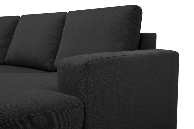 Crazy 5-seters Venstrevendt U-formet Hjørnesofa med Divan i Stoff - Antrasitt - Møbler - Sofaer - Hjørnesofa - Hjørnesofa med divan