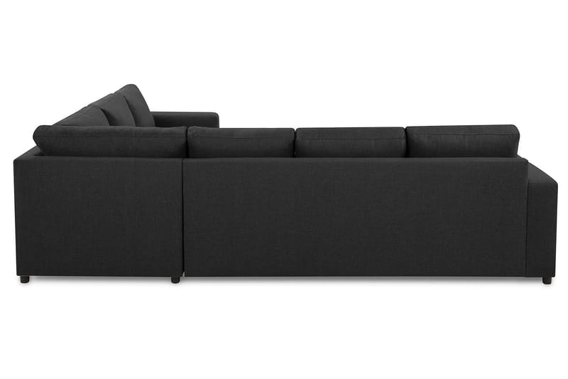 Crazy 5-seters Venstrevendt U-formet Hjørnesofa med Divan i Stoff - Antrasitt - Møbler - Sofaer - Hjørnesofa - Hjørnesofa med divan
