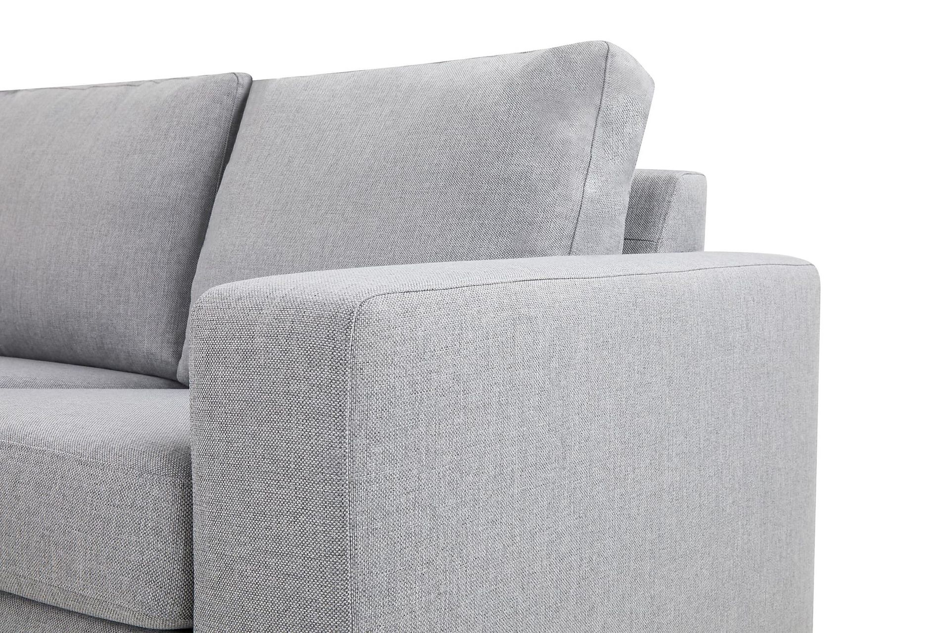 Crazy 5-seters Venstrevendt U-formet Hjørnesofa med Divan i Stoff - Grå - Møbler - Sofaer - Hjørnesofa - Hjørnesofa med divan