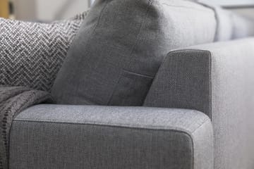 Crazy 5-seters Venstrevendt U-formet Hjørnesofa med Divan i Stoff - Grå - Møbler - Sofaer - Hjørnesofa - Hjørnesofa med divan