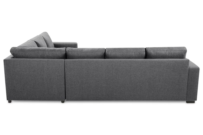 Crazy 5-seters Venstrevendt U-formet Hjørnesofa med Divan i Stoff - Mørk grå - Møbler - Sofaer - Hjørnesofa