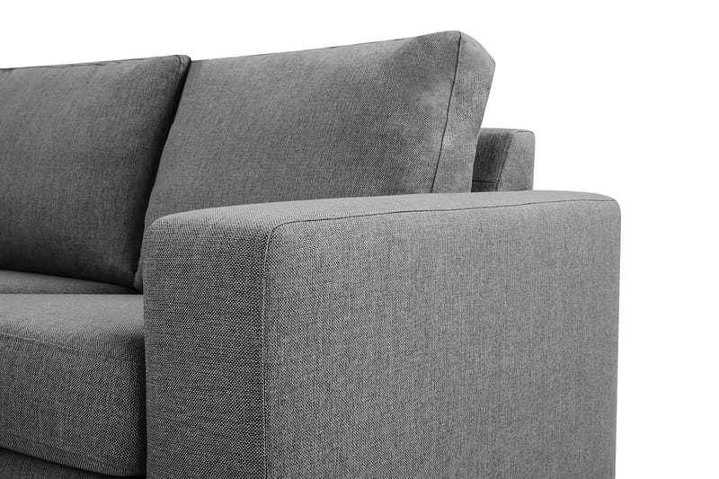 Crazy 5-seters Venstrevendt U-formet Hjørnesofa med Divan i Stoff - Mørk grå - Møbler - Sofaer - Hjørnesofa