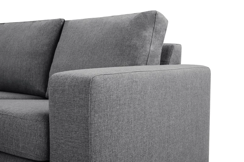 Crazy 5-seters Venstrevendt U-formet Hjørnesofa med Divan i Stoff - Mørk grå - Møbler - Sofaer - Hjørnesofa - Hjørnesofa med divan