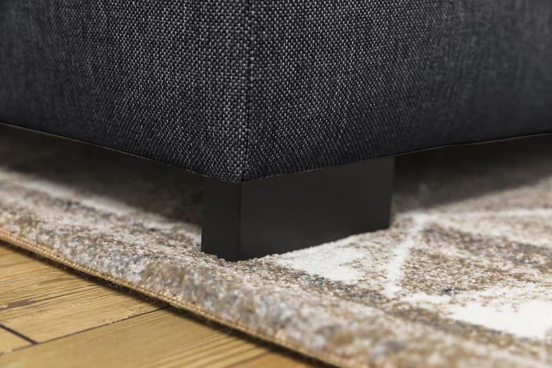 Crazy 5-seters Venstrevendt U-formet Hjørnesofa med Divan i Stoff - Mørk grå - Møbler - Sofaer - Hjørnesofa - Hjørnesofa med divan