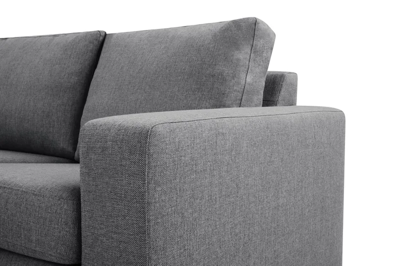 Crazy 5-seters Venstrevendt U-formet Hjørnesofa med Divan i Stoff - Mørk grå - Møbler - Sofaer - Hjørnesofa - Hjørnesofa med divan