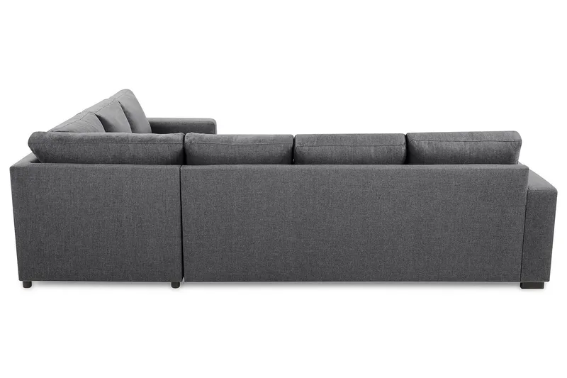 Crazy 5-seters Venstrevendt U-formet Hjørnesofa med Divan i Stoff - Mørk grå - Møbler - Sofaer - Hjørnesofa - Hjørnesofa med divan