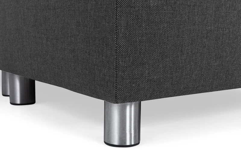 Crazy 6-seters Vendbar L-formet X-Large Hjørnesofa i Stoff - Antrasitt - Møbler - Sofaer - Hjørnesofa