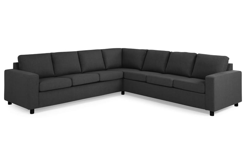 Crazy 6-seters Vendbar L-formet X-Large Hjørnesofa i Stoff - Antrasitt - Møbler - Sofaer - Hjørnesofa