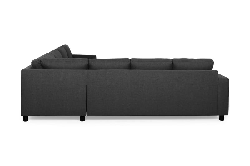 Crazy 6-seters Vendbar L-formet X-Large Hjørnesofa i Stoff - Antrasitt - Møbler - Sofaer - Hjørnesofa