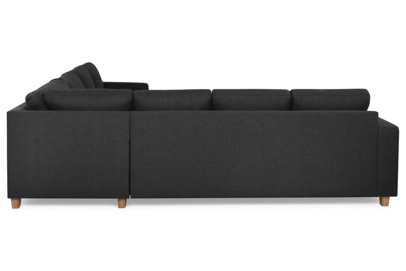Crazy 6-seters Vendbar L-formet X-Large Hjørnesofa i Stoff - Antrasitt - Møbler - Sofaer - Hjørnesofa