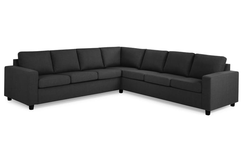 Crazy 6-seters Vendbar L-formet X-Large Hjørnesofa i Stoff - Antrasitt - Møbler - Sofaer - Hjørnesofa