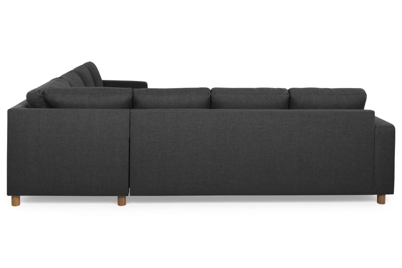 Crazy 6-seters Vendbar L-formet X-Large Hjørnesofa i Stoff - Antrasitt - Møbler - Sofaer - Hjørnesofa
