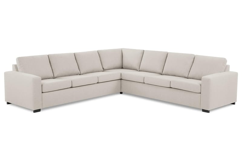 Crazy 6-seters Vendbar L-formet X-Large Hjørnesofa i Stoff - Beige - Møbler - Sofaer - Hjørnesofa