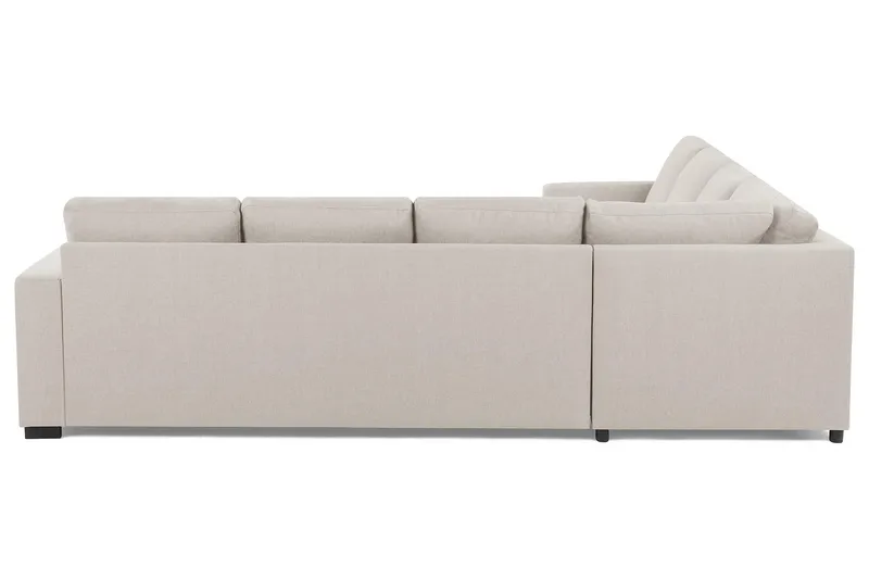 Crazy 6-seters Vendbar L-formet X-Large Hjørnesofa i Stoff - Beige - Møbler - Sofaer - Hjørnesofa