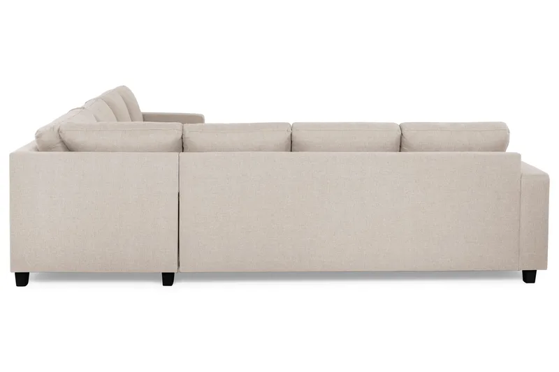 Crazy 6-seters Vendbar L-formet X-Large Hjørnesofa i Stoff - Beige - Møbler - Sofaer - Hjørnesofa