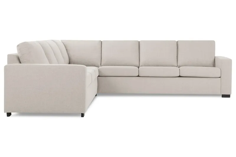 Crazy 6-seters Vendbar L-formet X-Large Hjørnesofa i Stoff - Beige - Møbler - Sofaer - Hjørnesofa