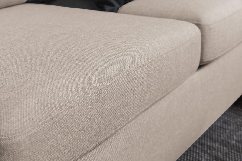Crazy 6-seters Vendbar L-formet X-Large Hjørnesofa i Stoff - Beige - Møbler - Sofaer - Hjørnesofa