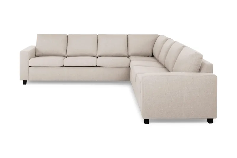 Crazy 6-seters Vendbar L-formet X-Large Hjørnesofa i Stoff - Beige - Møbler - Sofaer - Hjørnesofa