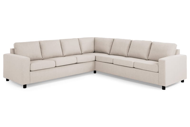 Crazy 6-seters Vendbar L-formet X-Large Hjørnesofa i Stoff - Beige - Møbler - Sofaer - Hjørnesofa