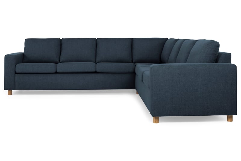 Crazy 6-seters Vendbar L-formet X-Large Hjørnesofa i Stoff - Blå - Møbler - Sofaer - Hjørnesofa