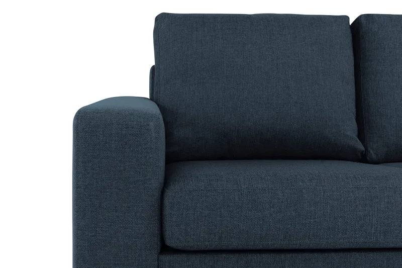 Crazy 6-seters Vendbar L-formet X-Large Hjørnesofa i Stoff - Blå - Møbler - Sofaer - Hjørnesofa