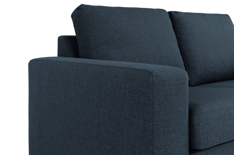 Crazy 6-seters Vendbar L-formet X-Large Hjørnesofa i Stoff - Blå - Møbler - Sofaer - Hjørnesofa