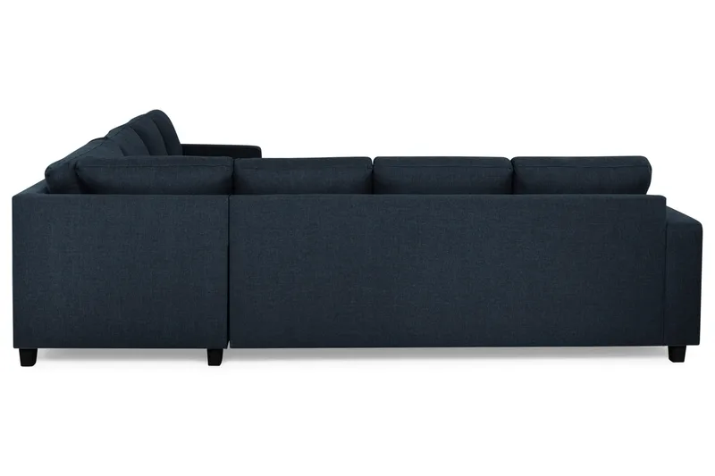Crazy 6-seters Vendbar L-formet X-Large Hjørnesofa i Stoff - Blå - Møbler - Sofaer - Hjørnesofa