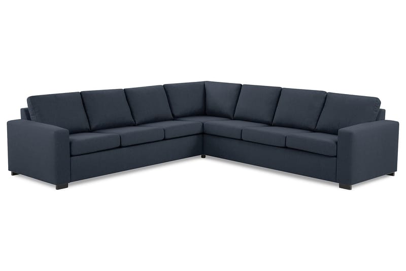 Crazy 6-seters Vendbar L-formet X-Large Hjørnesofa i Stoff - Blå - Møbler - Sofaer - Hjørnesofa