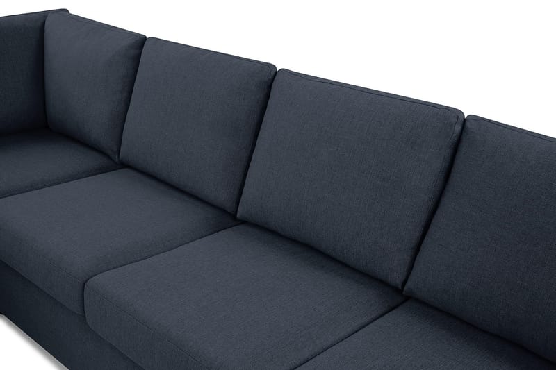 Crazy 6-seters Vendbar L-formet X-Large Hjørnesofa i Stoff - Blå - Møbler - Sofaer - Hjørnesofa